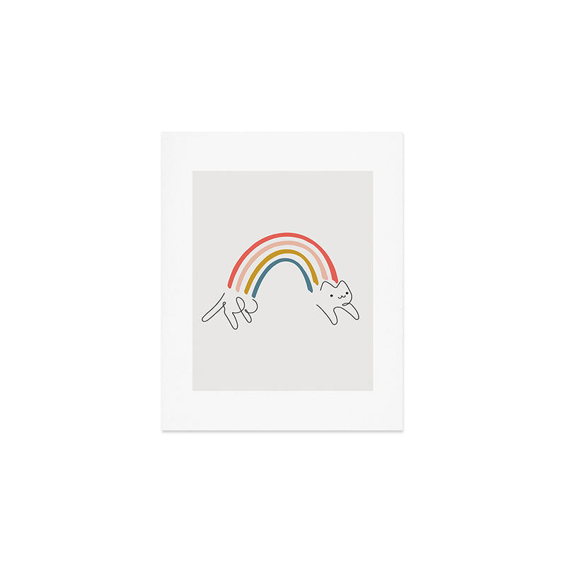 Rainbow Cat 1 Art Print Gallery Image 1