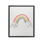 Rainbow Cat 1 Framed Canvas Print Gallery Image 8