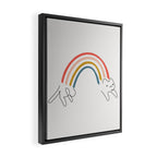 Rainbow Cat 1 Framed Canvas Print Gallery Image 2