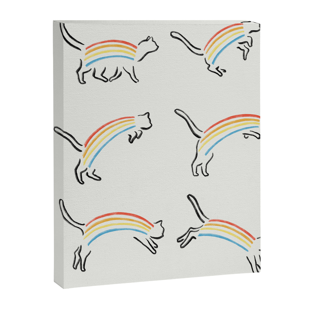 Rainbow Cat Canvas Print Gallery Image 8