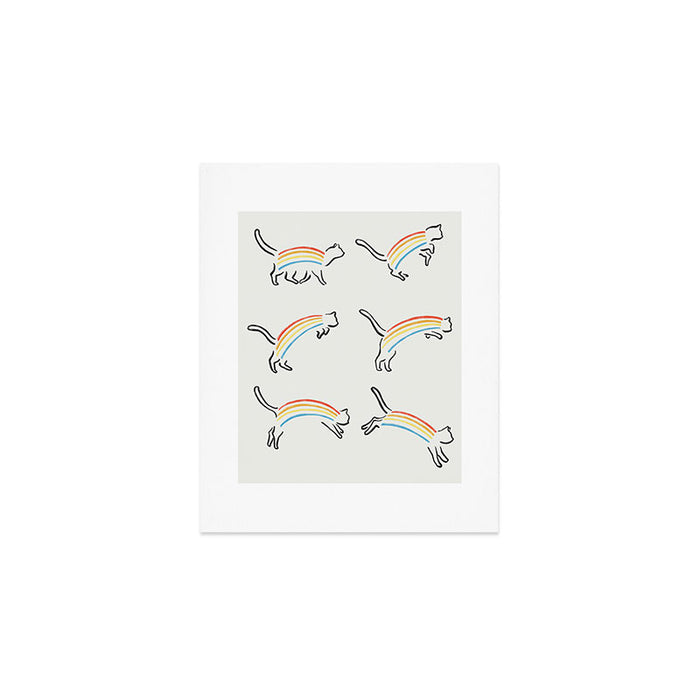 Rainbow Cat Art Print Gallery Image 1