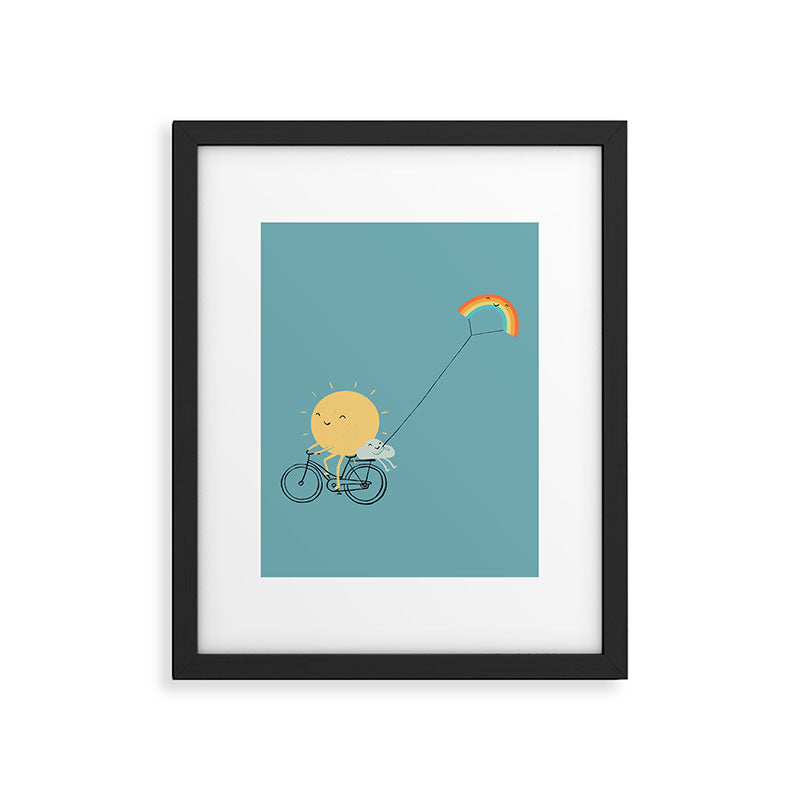Rainbow Kite Framed Art Print Gallery Image 6