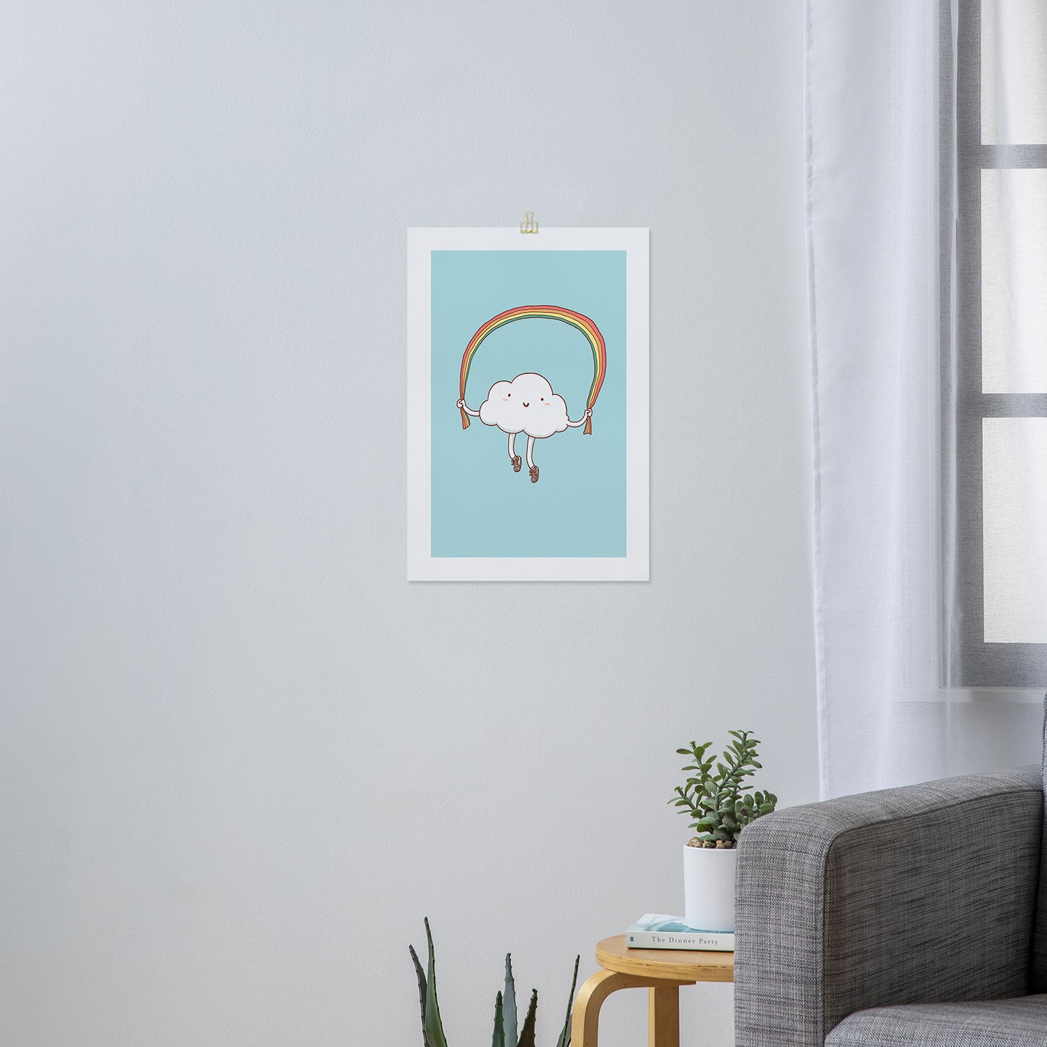 Rainbow Skipping Art Print Gallery Image 3