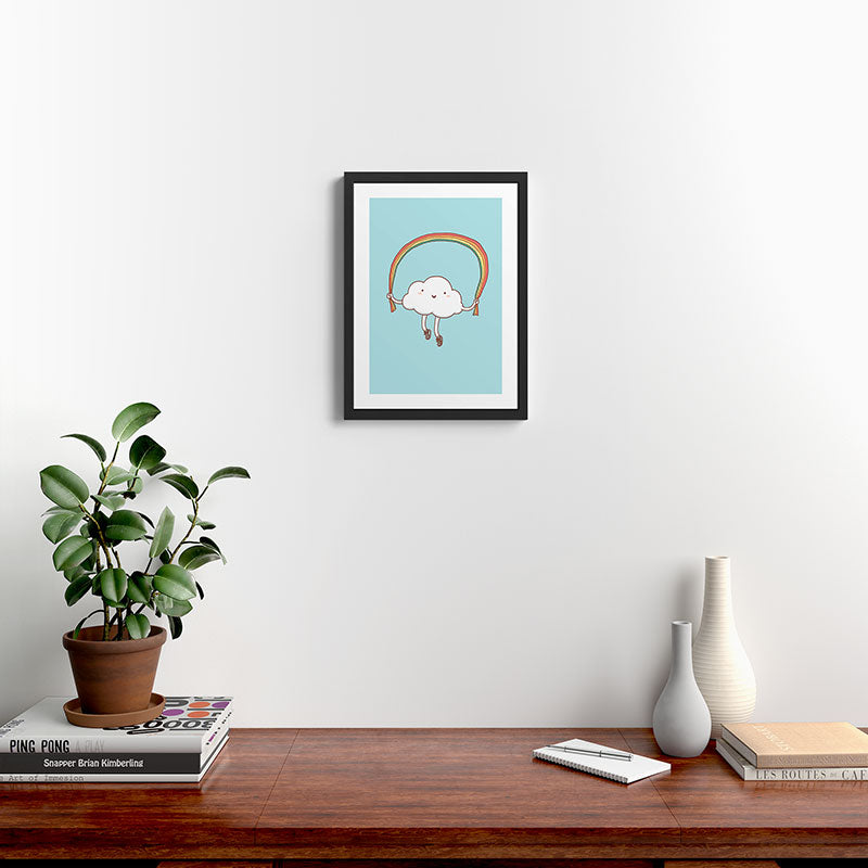 Rainbow Skipping Framed Art Print Gallery Image 2