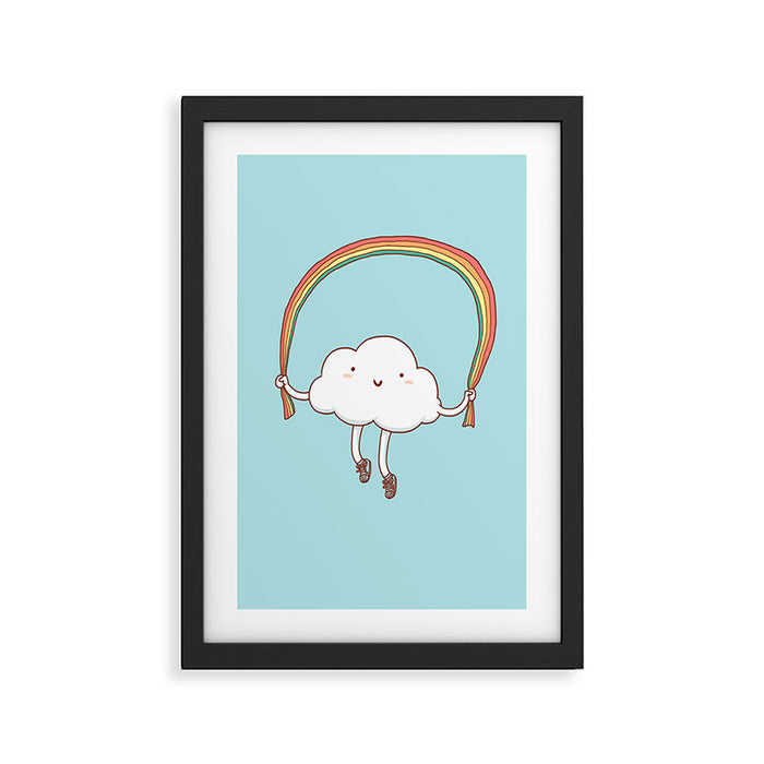 Rainbow Skipping Framed Art Print Gallery Image 1