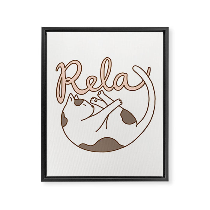 Relax Framed Canvas Print Gallery Image 1