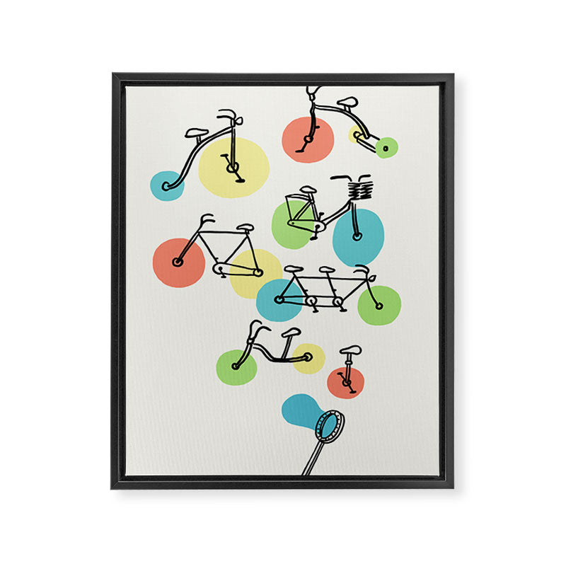Riding Bubbles Framed Canvas Print Gallery Image 6