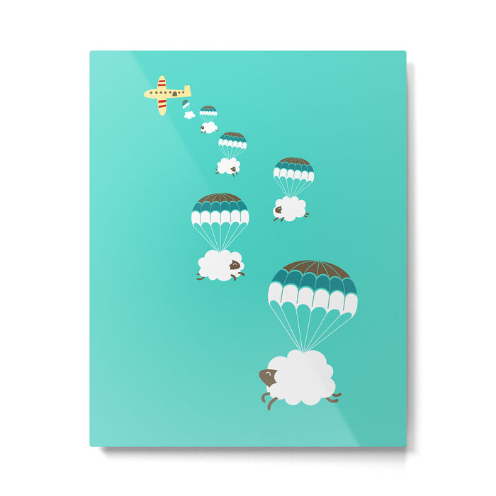 Sheepy clouds Metal Print Gallery Image 1