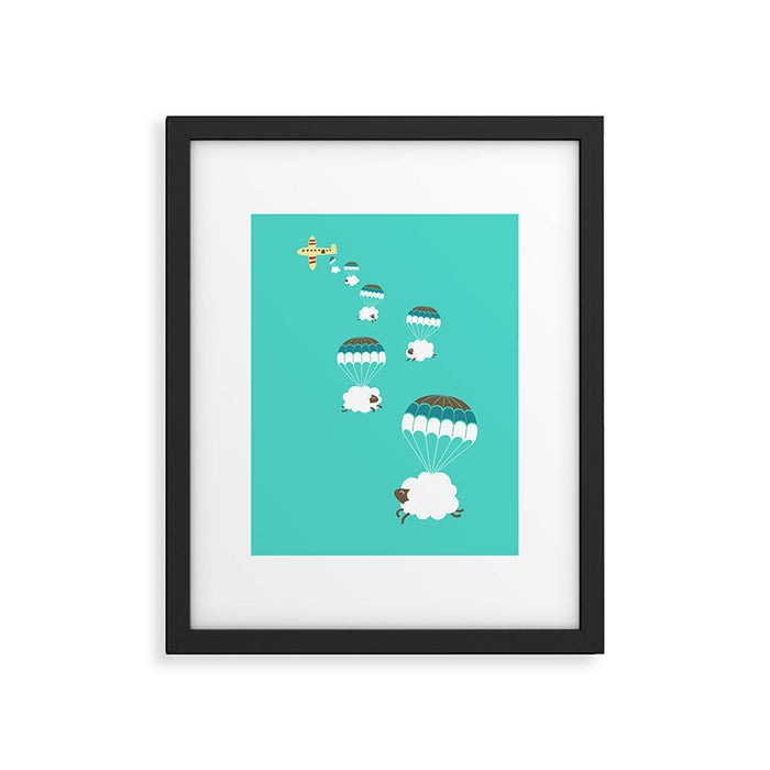 Sheepy clouds Framed Art Print Gallery Image 1