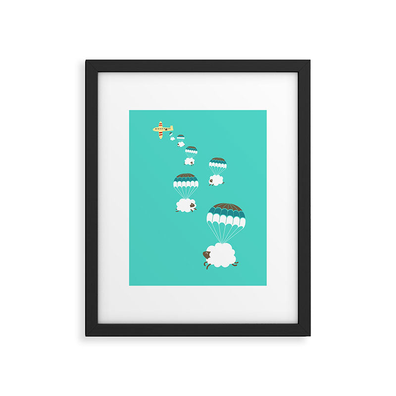 Sheepy clouds Framed Art Print Gallery Image 5