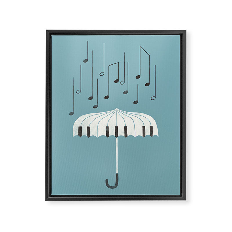 Singing in the rain Framed Canvas Print Gallery Image 8