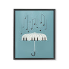 Singing in the rain Framed Canvas Print Gallery Image 8