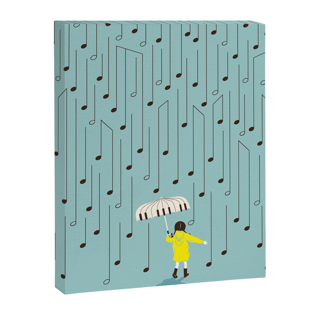 Singing in the Rain v2 Canvas Print Gallery Image 6