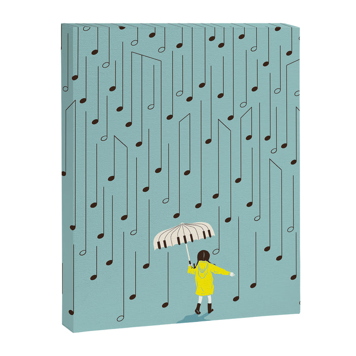Singing in the Rain v2 Canvas Print Gallery Image 1