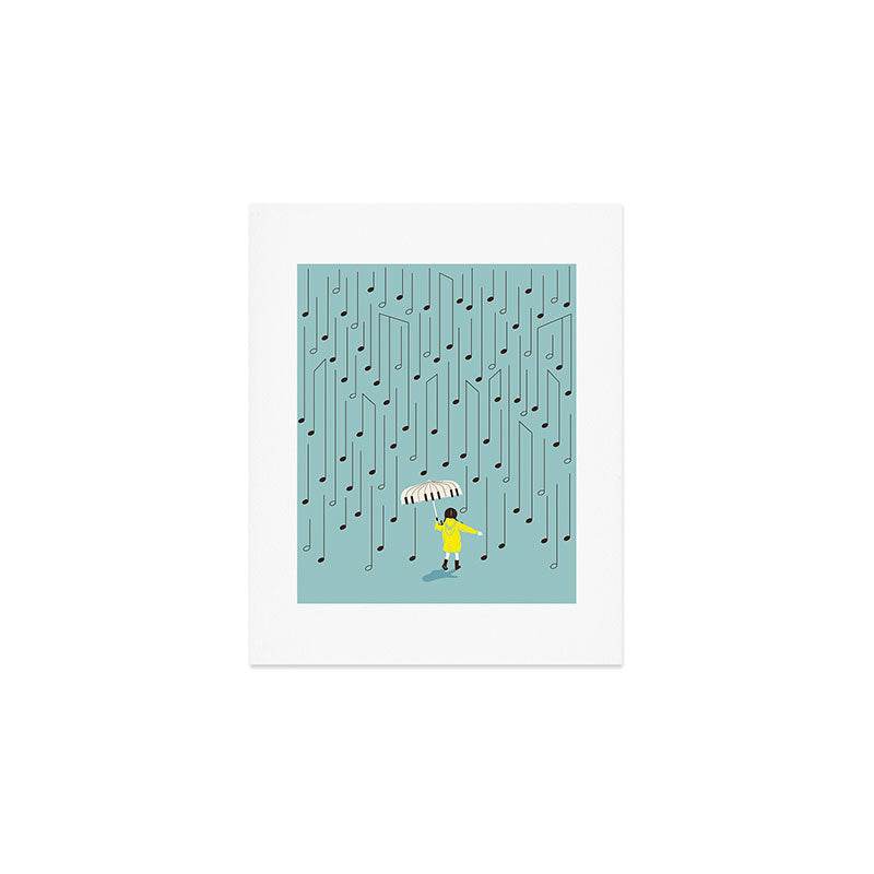 Singing in the Rain v2 Art Print Gallery Image 1