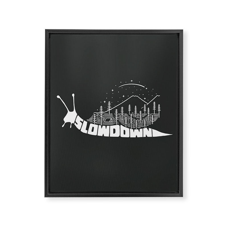 Slow down Framed Canvas Print Gallery Image 8