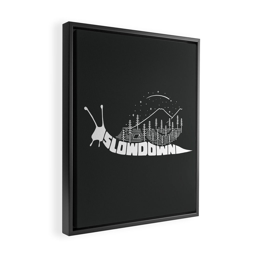 Slow down Framed Canvas Print Gallery Image 2