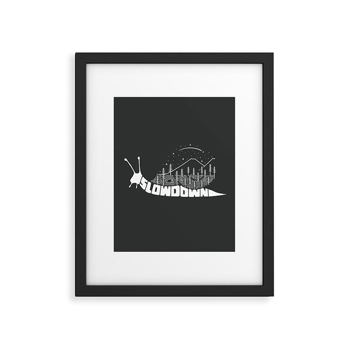 Slow down Framed Art Print Gallery Image 1