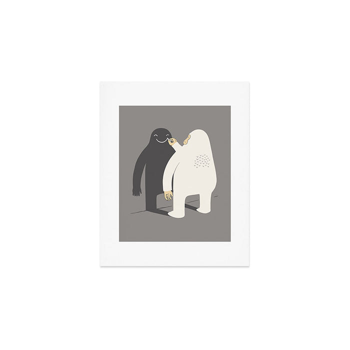 Smile my shadow Art Print Gallery Image 1