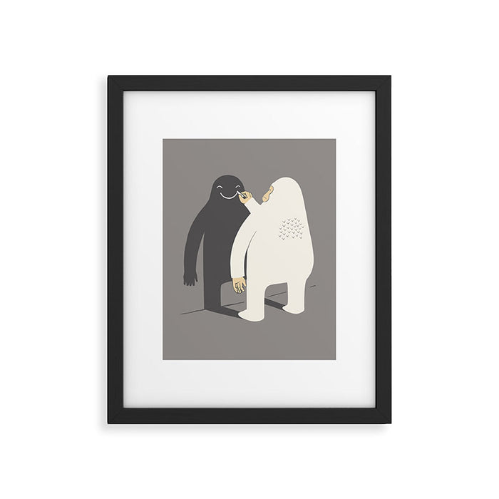 Smile my shadow Framed Art Print Gallery Image 1