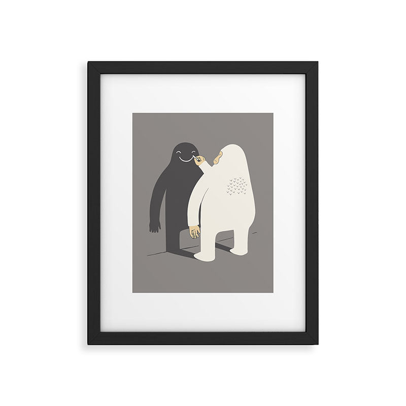 Smile my shadow Framed Art Print Gallery Image 4