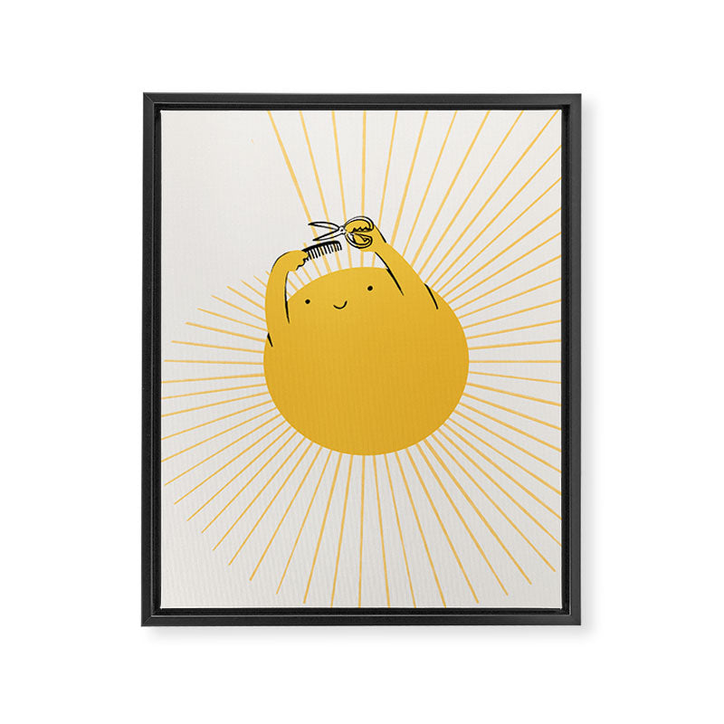 Summer Hair Cut Framed Canvas Print Gallery Image 8