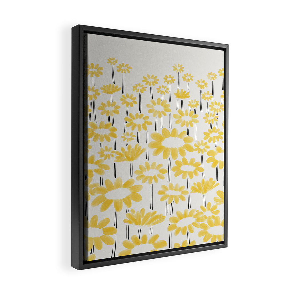 Sunflower Field Framed Canvas Print Gallery Image 2