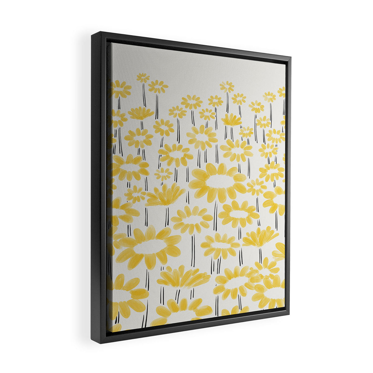 Sunflower Field Framed Canvas Print Gallery Image 2
