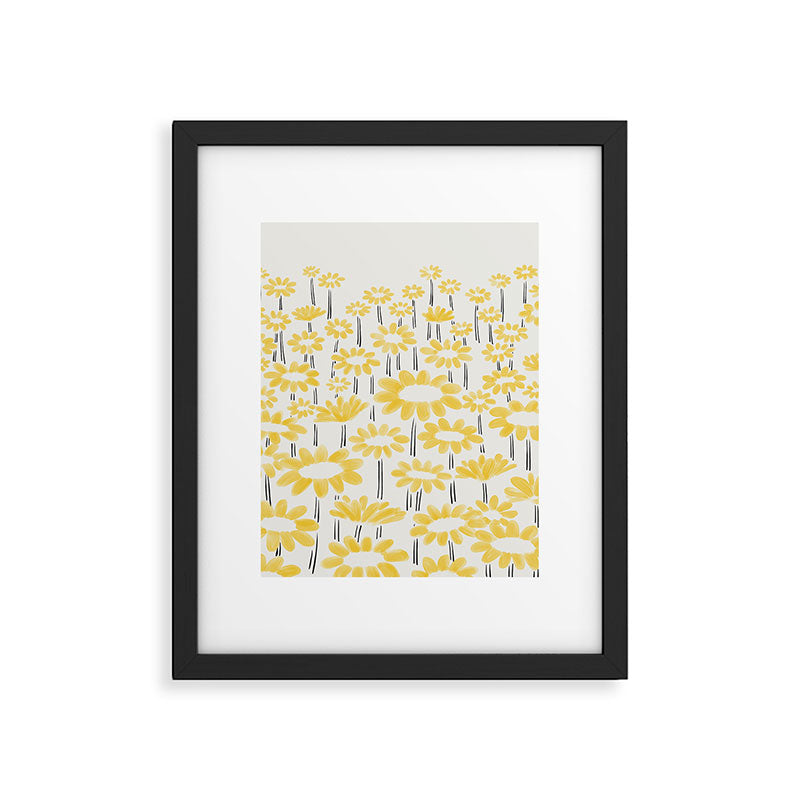 Sunflower Field Framed Art Print Gallery Image 4