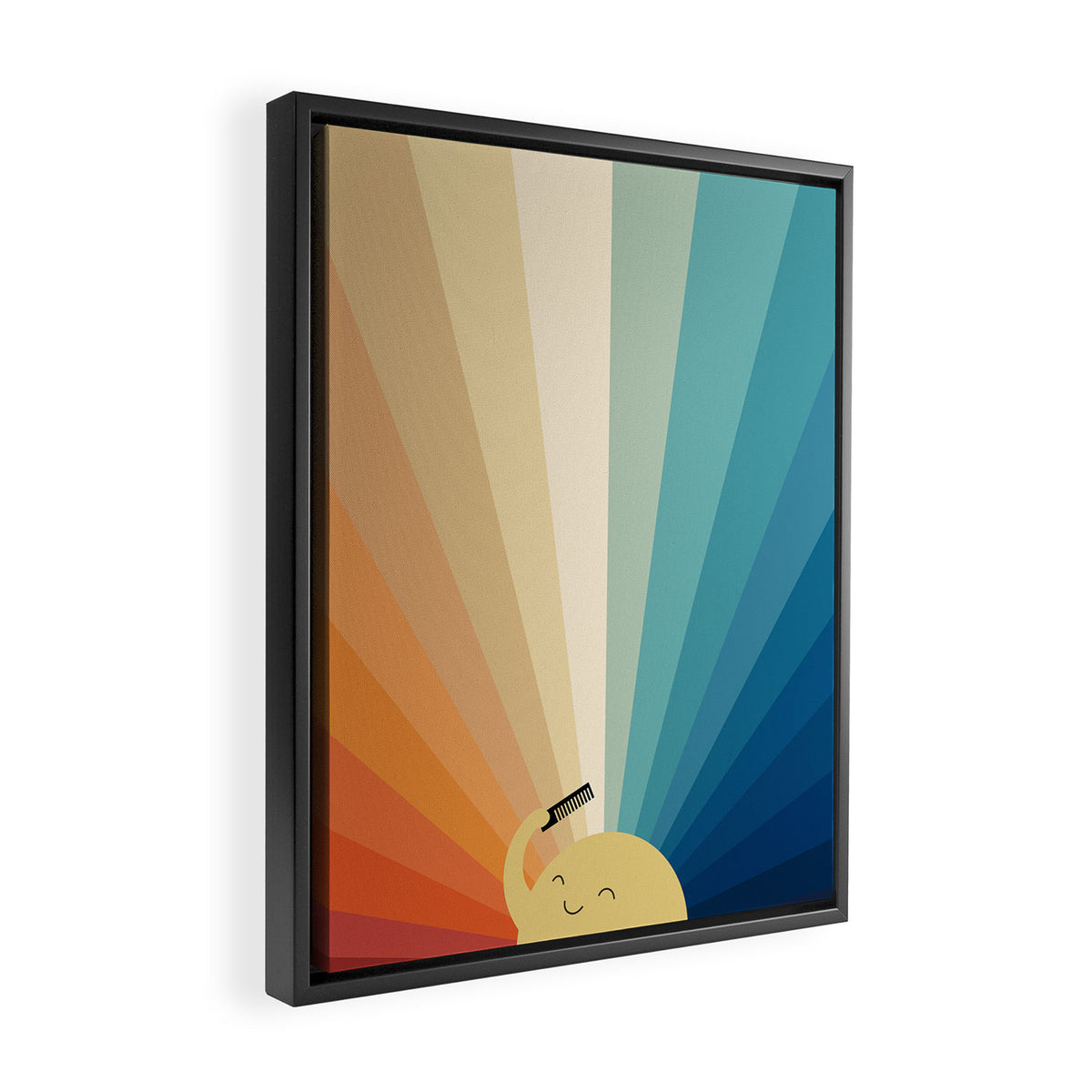 Sunshine will be ready in a minute Framed Canvas Print Gallery Image 2