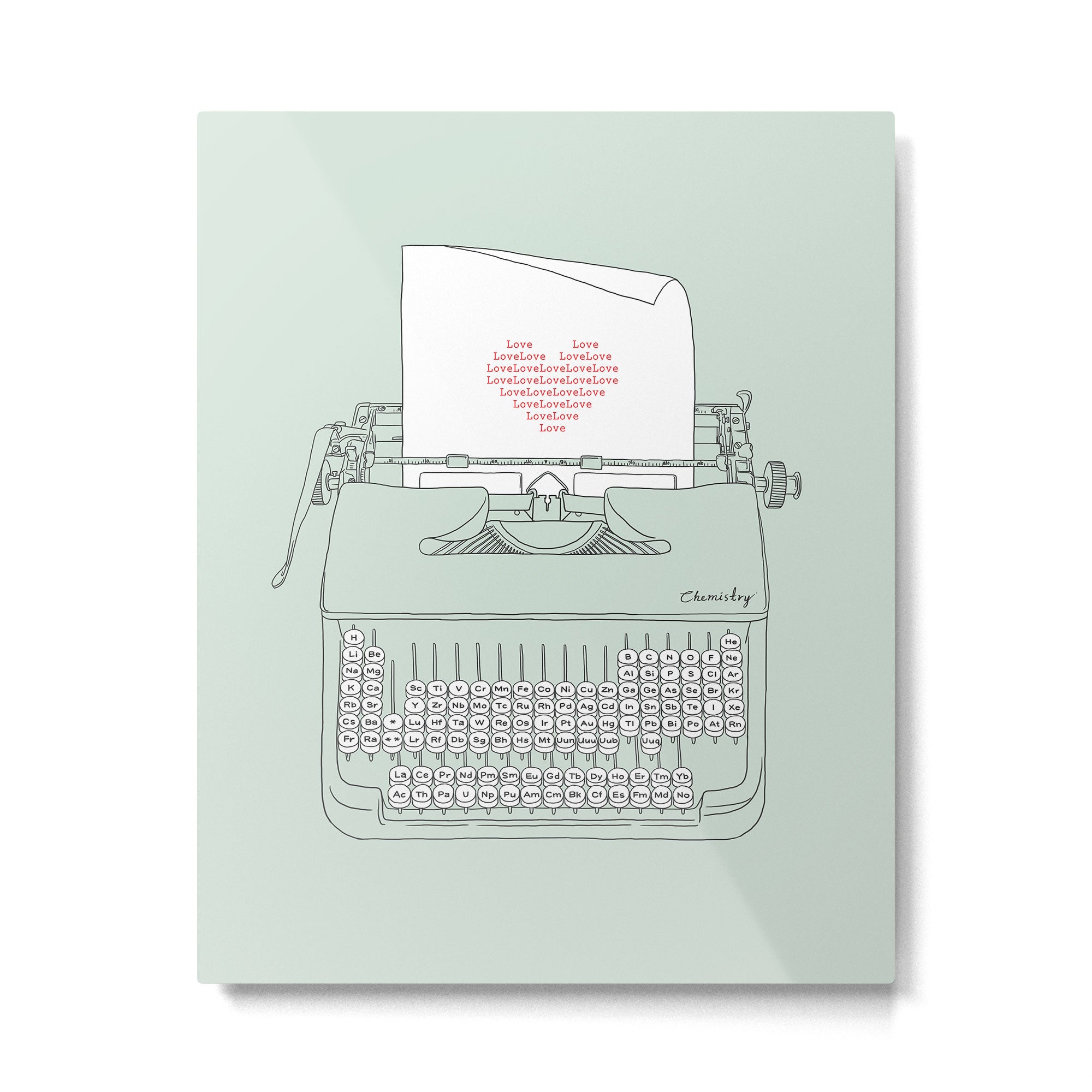 The Chemistry of Love Metal Print Gallery Image 4