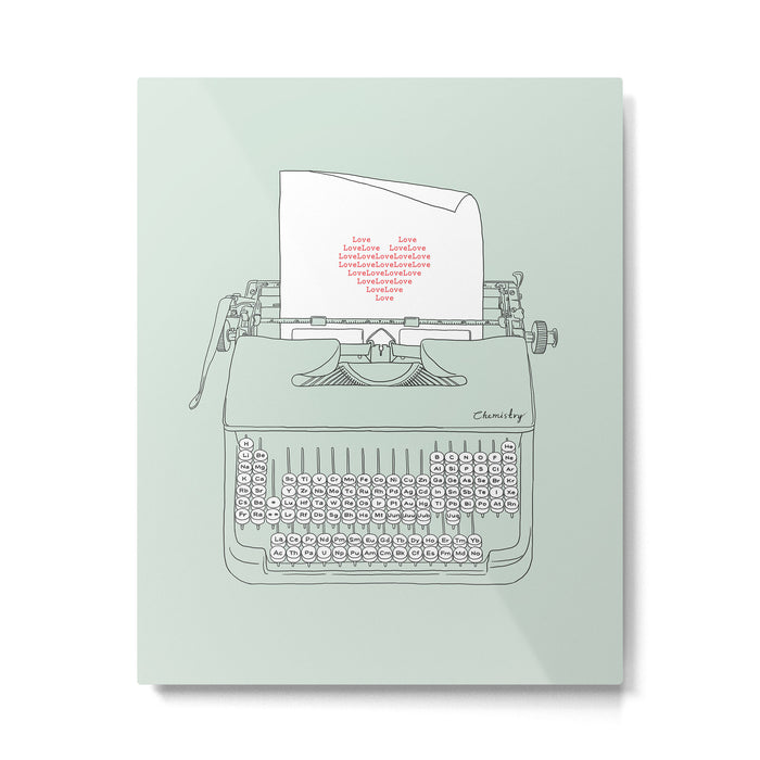 The Chemistry of Love Metal Print Gallery Image 1