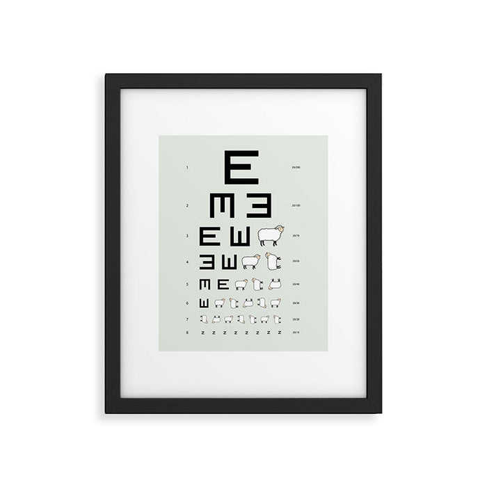 The EWE Chart Framed Art Print Gallery Image 1