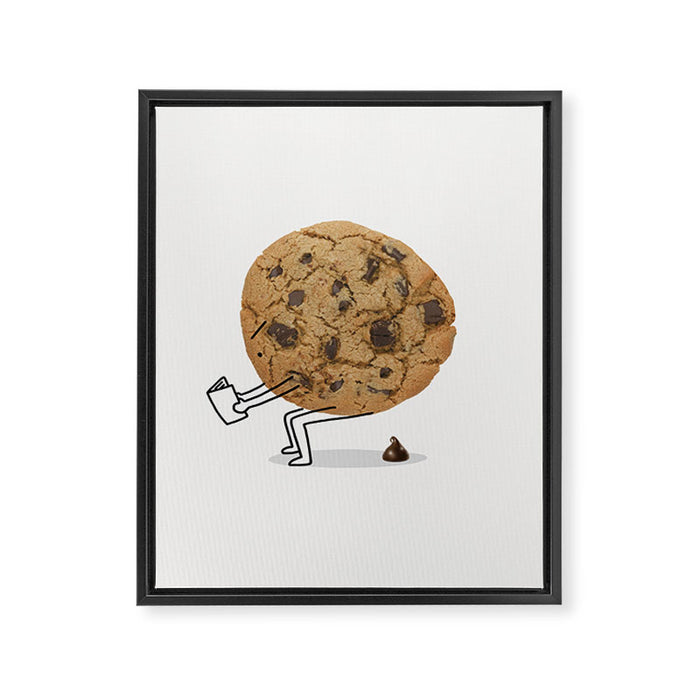 The Making of Chocolate Chips Framed Canvas Print Gallery Image 1