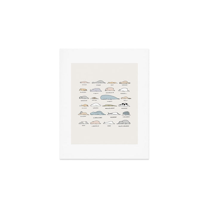 The Moody Animals (Colours) Art Print Gallery Image 1