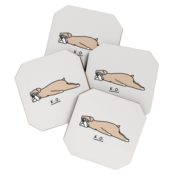 The Moody Puppies - Boxer Coaster Gallery Image 1