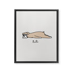 The Moody Puppies - Boxer Framed Canvas Print Gallery Image 6