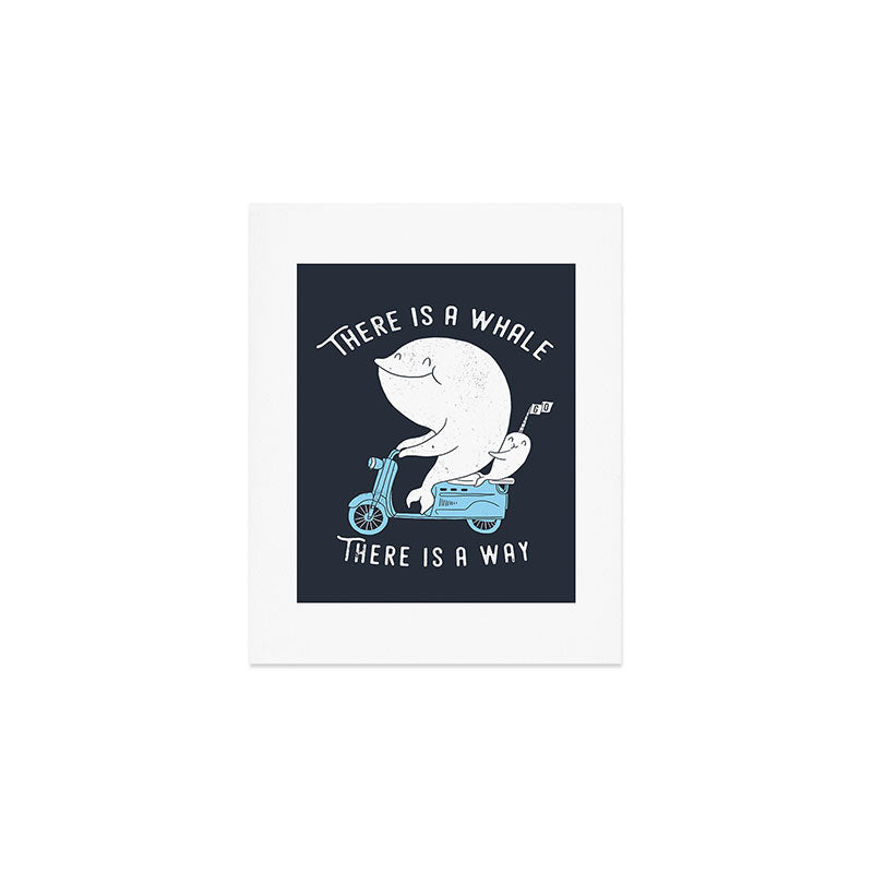 There is a whale Art Print Gallery Image 1