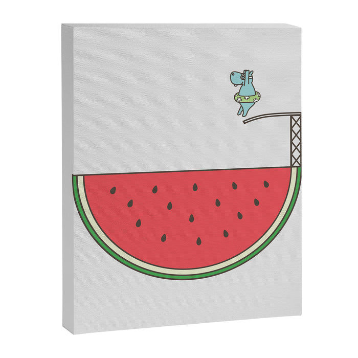 Watermelon Dive Canvas Print Gallery Image 1