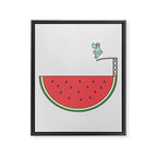 Watermelon Dive Framed Canvas Print Gallery Image 8