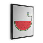 Watermelon Dive Framed Canvas Print Gallery Image 2