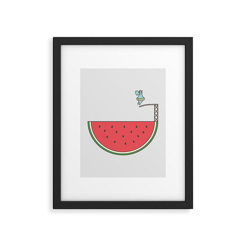 Watermelon Dive Framed Art Print Gallery Image 6
