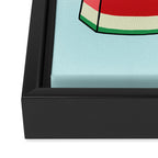 Watermelon Surf Framed Canvas Print Gallery Image 3