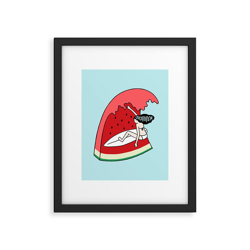 Watermelon Surf Framed Art Print Gallery Image 5