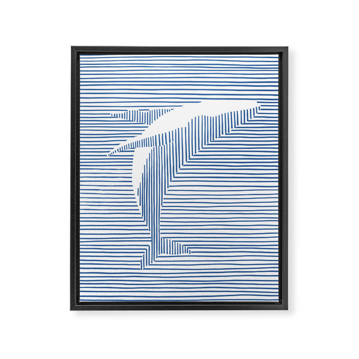 Whale Splash Framed Canvas Print Gallery Image 1