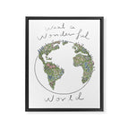 What a Wonderful World Framed Canvas Print Gallery Image 6