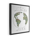 What a Wonderful World Framed Canvas Print Gallery Image 2