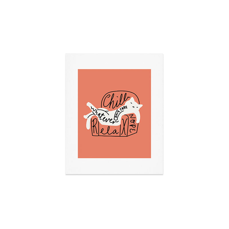 Whatever Cat Art Print Gallery Image 1