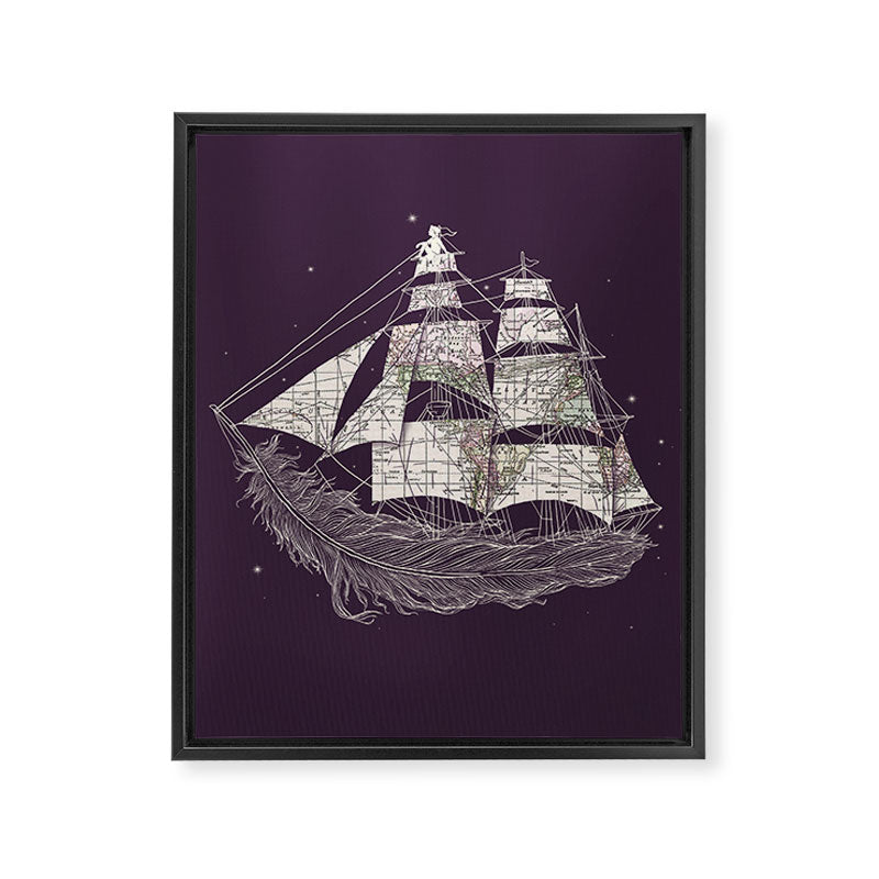 Wherever the wind blows Framed Canvas Print Gallery Image 8