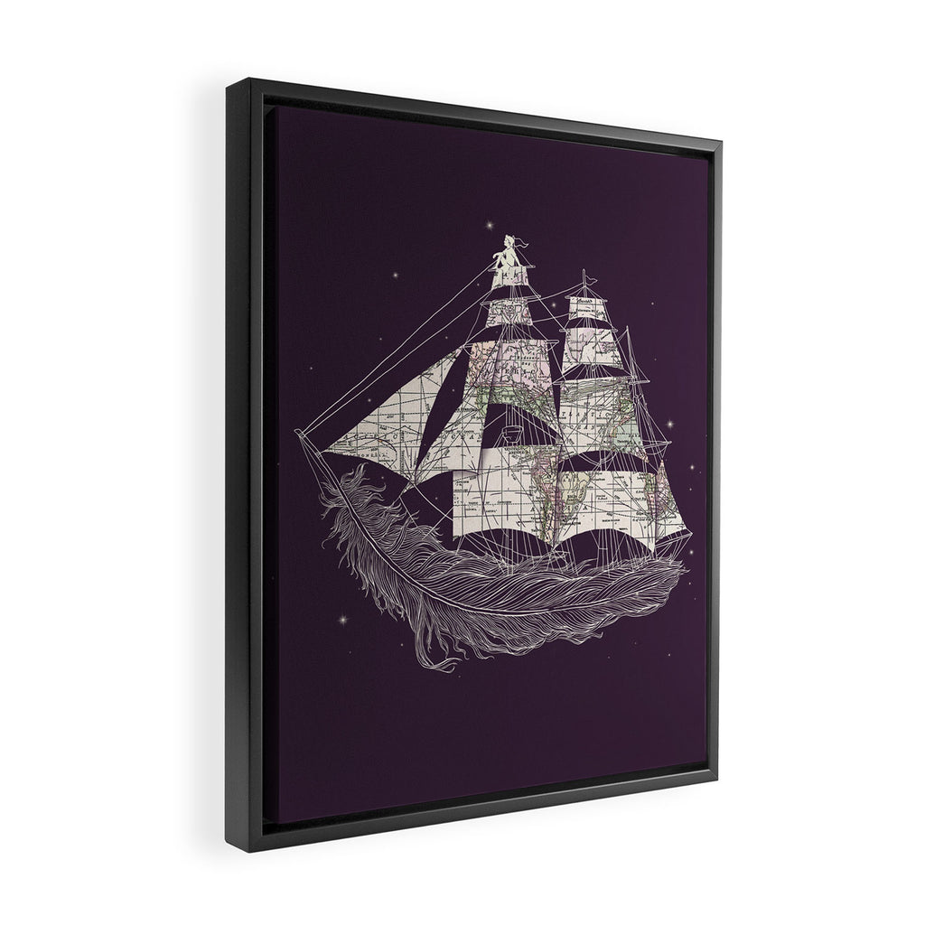 Wherever the wind blows Framed Canvas Print Gallery Image 2